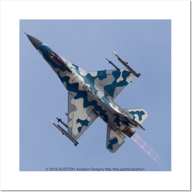 F-16 Fighter Aggressor Blizzard Camo Wall Art by acefox1